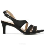 mujer Naturalizer tela negra sandalia de vestir taimi RTZ4T504 - Imagen 2