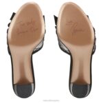 mujer Naturalizer tela negra sandalias alhubu RTZ4T310 - Imagen 7