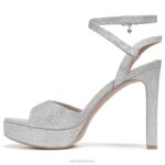 mujer Naturalizer tela plateada sandalia de vestir ai RTZ4T296 - Imagen 3