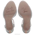 mujer Naturalizer tela plateada sandalia de vestir ai RTZ4T296 - Imagen 7
