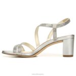 mujer Naturalizer tela plateada sandalia de vestir vanessa RTZ4T25 - Imagen 3