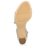 mujer Naturalizer tela plateada sandalia de vestir vanessa RTZ4T25 - Imagen 7