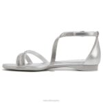 mujer Naturalizer tela plateada sandalia sicilia RTZ4T379 - Imagen 3