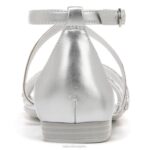 mujer Naturalizer tela plateada sandalia sicilia RTZ4T379 - Imagen 6