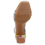 mujer Naturalizer tela retro con estampado de frutas sandalia de vestir alegría RTZ4T75 - Imagen 7
