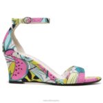 mujer Naturalizer tela rosa sandalia cuña vera RTZ4T127 - Imagen 2