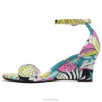 mujer Naturalizer tela rosa sandalia cuña vera RTZ4T127 - Imagen 3