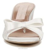 mujer Naturalizer alhubu blanco seda sandalias alhubu RTZ4T311 - Imagen 5