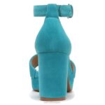 mujer Naturalizer ante azul sandalia de vestir perlada RTZ4T342 - Imagen 6