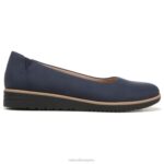 mujer Naturalizer azul marino sintético alma idea bailarina plana RTZ4T366 - Imagen 2
