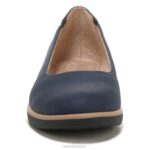 mujer Naturalizer azul marino sintético alma idea bailarina plana RTZ4T366 - Imagen 5