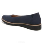 mujer Naturalizer azul marino sintético alma idea bailarina plana RTZ4T366 - Imagen 8