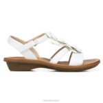 mujer Naturalizer blanco hecho a mano sandalia soul sing 2 RTZ4T389 - Imagen 2