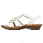 mujer Naturalizer blanco hecho a mano sandalia soul sing 2 RTZ4T389 - Imagen 3