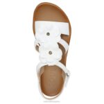 mujer Naturalizer blanco hecho a mano sandalia soul sing 2 RTZ4T389 - Imagen 4
