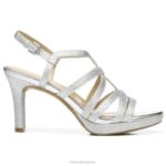 mujer Naturalizer brillo plateado sintético sandalia de vestir baylor RTZ4T580 - Imagen 2