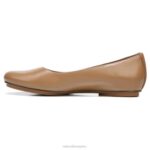 mujer Naturalizer café de cuero bailarinas maxwell RTZ4T177 - Imagen 3