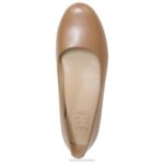 mujer Naturalizer café de cuero bailarinas maxwell RTZ4T177 - Imagen 4