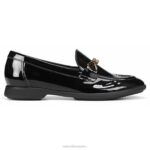 mujer Naturalizer charol negro mocasines sin cordones Ravenna RTZ4T79 - Imagen 2