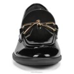mujer Naturalizer charol negro mocasines sin cordones Ravenna RTZ4T79 - Imagen 5