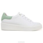mujer Naturalizer cuero blanco/verde menta tenis morrison 2.0 con cordones RTZ4T92 - Imagen 2