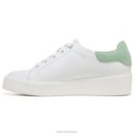 mujer Naturalizer cuero blanco/verde menta tenis morrison 2.0 con cordones RTZ4T92 - Imagen 3