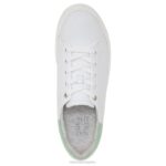 mujer Naturalizer cuero blanco/verde menta tenis morrison 2.0 con cordones RTZ4T92 - Imagen 4