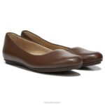 mujer Naturalizer cuero de cacao bailarinas maxwell RTZ4T178