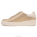 mujer Naturalizer cuero dorado tenis morrison 2.0 con cordones RTZ4T94 - Imagen 3