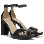 mujer Naturalizer cuero negro sandalia de vestir alegría RTZ4T65