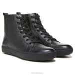 mujer Naturalizer cuero negro zapatillas altas morrison RTZ4T287