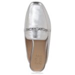 mujer Naturalizer cuero plateado emiline mula RTZ4T64 - Imagen 4
